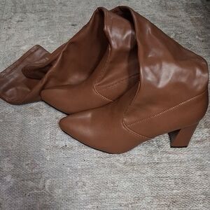 Brown Leather Women's Boots